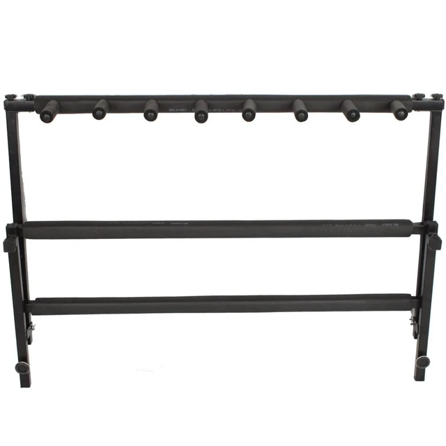 Alt view image 5 of 7 - Multi Guitar Stand 7 Holder Folding Organizer Rack Stage Bass Acoustic Electric