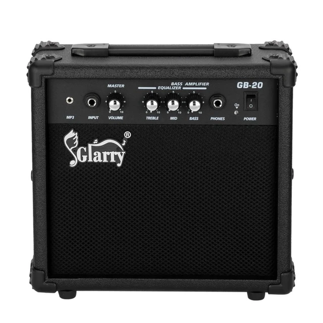 Alt view image 2 of 6 - Glarry Electri Bass Guitar 20W Amplifiers for Electric Bass Sound AMP Cabinet