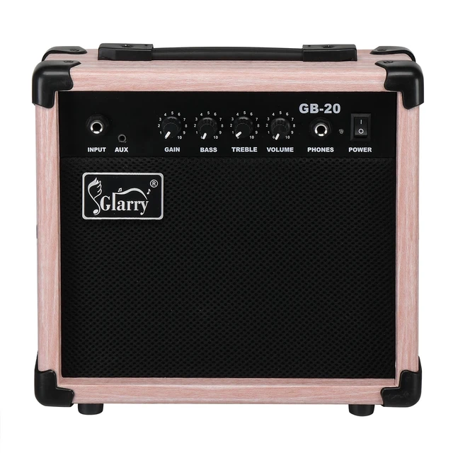 Alt view image 6 of 7 - Portable 20W Amplifier Bass Amp for Bass Guitar with Headphone MP3 Input