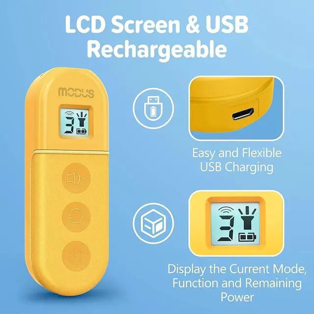 Alt view image 5 of 7 - Anti Barking Devices, Ultrasonic Dog Barking Control Devices with 3 Modes-Black