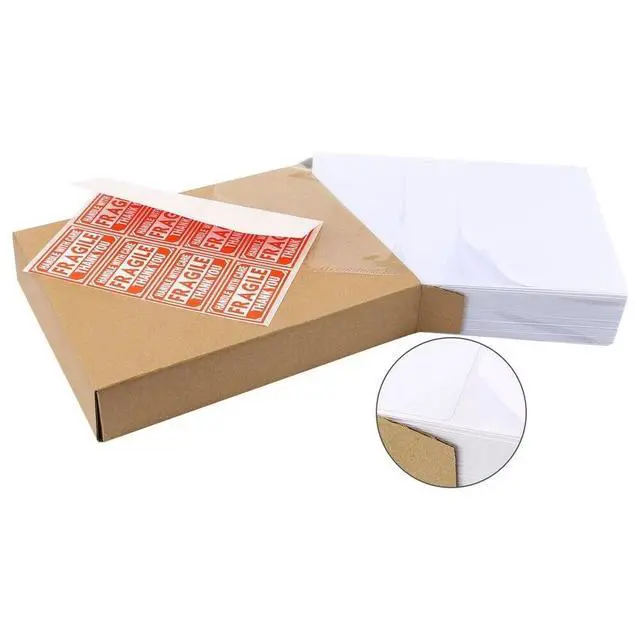 Alt view image 3 of 7 - 1000 8.5" X 5.5" Half Sheet Self Adhesive Premium Round Corner Shipping Labels
