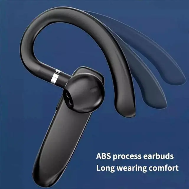 Alt view image 4 of 7 - Trucker Wireless Headset Bluetooth 5.3 Earpiece Dual Mic Earbud Noise Cancelling
