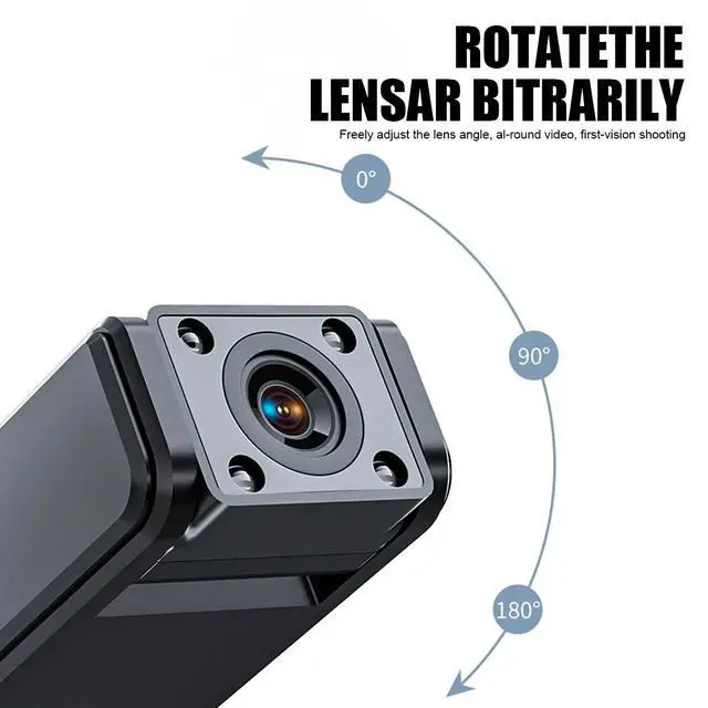 Alt view image 7 of 7 - HD Mini Police Body Camera 1080P Video Audio Recorder Pocket Night Vision Cam