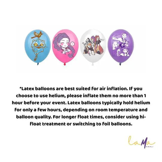 Alt view image 6 of 6 - KPOP Hunters Birthday Party Supplies Set Balloons Cake Toppers Banner Backdrop