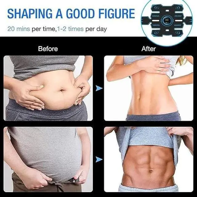 Alt view image 3 of 5 - Electric Muscle Toner Machine ABS Toning Belt Simulation Fat Burner Belly Shaper