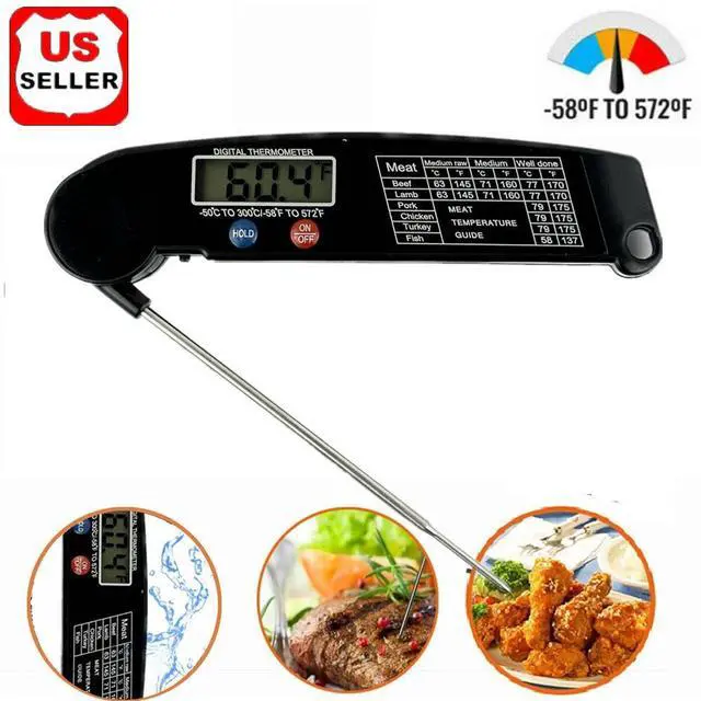 Main image of Digital Electronic Food Meat Thermometer Kitchen Cooking BBQ Grill Instant Read