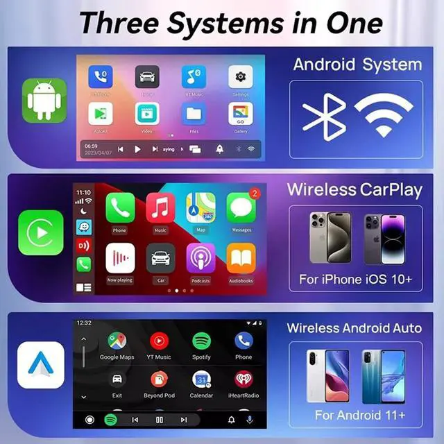 Alt view image 4 of 7 - Wireless CarPlay AI box Android Auto Adapter Converter w/Netflix YouTube WIFI US