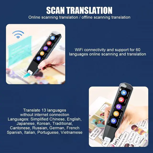 Alt view image 5 of 7 - Smart Scan Translation Pen Text Read 134+ Language Online Voice Translator