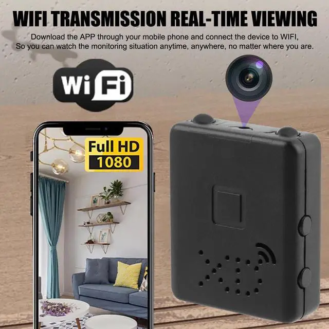 Alt view image 2 of 7 - 4K Smart Mini WiFi Camera Wireless 1080P Night Cam w/Battery Home Security
