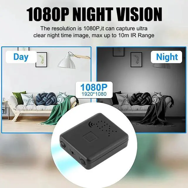 Alt view image 7 of 7 - 4K Smart Mini WiFi Camera Wireless 1080P Night Cam w/Battery Home Security