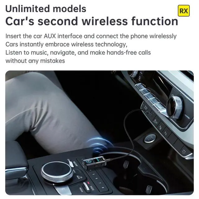 Alt view image 7 of 7 - USB Wireless Bluetooth 5.4 Transmitter Receiver 4in1 Audio Adapter 3.5mm Aux Car