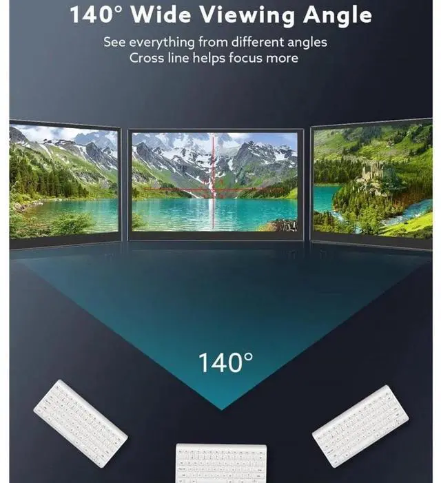 Alt view image 5 of 7 - 8" Mini Monitor LCD Screen Display USB/HDMI /VGA/AV Input Interface