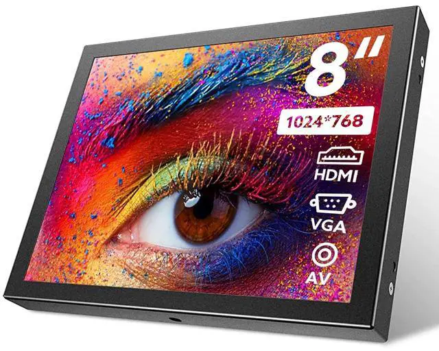 Main image of 8" Mini Monitor LCD Screen Display USB/HDMI /VGA/AV Input Interface