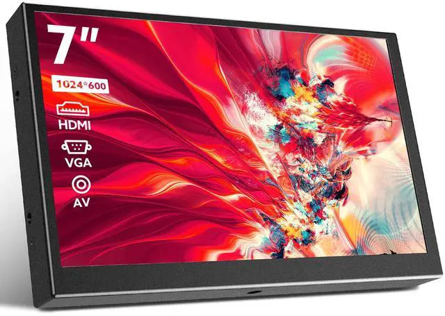 Main image of 7" Mini Monitor LCD Screen Display USB/HDMI /VGA/AV Input Interface 7 inch Monitor 1024x600