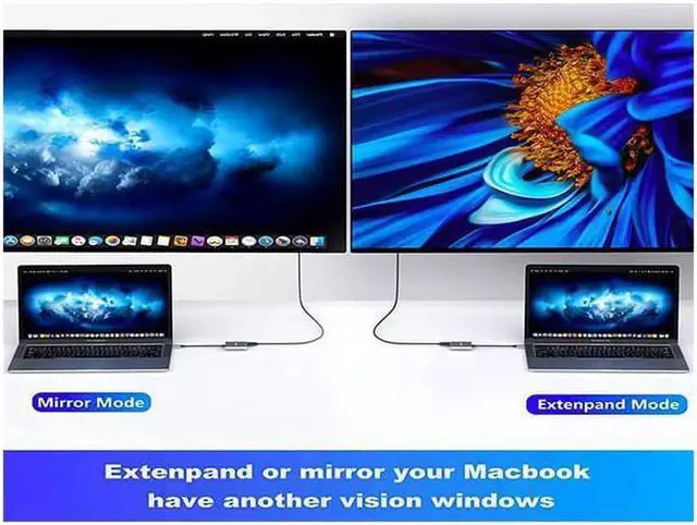 Alt view image 5 of 7 - USB C to HDMI Multiport Adapter, Thunderbolt 3 4K HDMI Digital AV Adapter with USB 3.0 & PD Fast Charging Port, Aluminum Type C Hub for MacBook, iPad Pro, Samsung S20/S10+, Laptop, Monitor, Projector