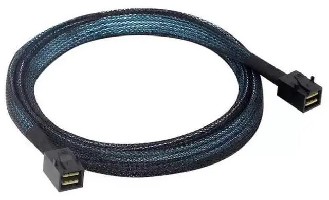 Main image of 1M SFF-8643 to SFF-8643 Mini SAS HD Cable, 12Gbps SAS 3.0 Internal Data Cable for LSI RAID HBA Array Card, Server SAS Backplane, Disk Storage Cabinet, Compatible with Dell HPE Lenovo Supermicro Server