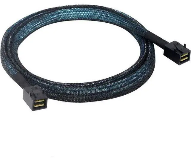 Alt view image 4 of 5 - 1M SFF-8643 to SFF-8643 Mini SAS HD Cable, 12Gbps SAS 3.0 Internal Data Cable for LSI RAID HBA Array Card, Server SAS Backplane, Disk Storage Cabinet, Compatible with Dell HPE Lenovo Supermicro Server