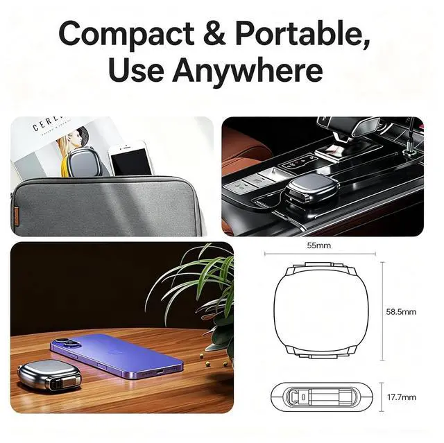 Alt view image 2 of 7 - 1M/3.3FT Retractable USB C to USB C Cable, 240W PD Fast Charging Telescopic Type-C Cord for MacBook, iPhone 15/16, Samsung, Laptop, Travel Car Portable Charger Wire black