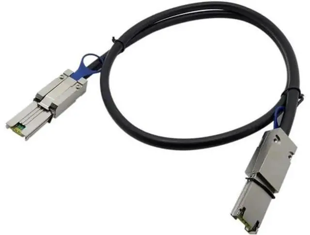 Main image of External Mini SAS SFF-8088 26Pin Male to Male Data Cable, High Speed SFF8088 to 8088 Hard Drive Connection Cord, Stable Transmission Cable for RAID Card, Server Storage, Disk Array, JBOD Enclosure, Co