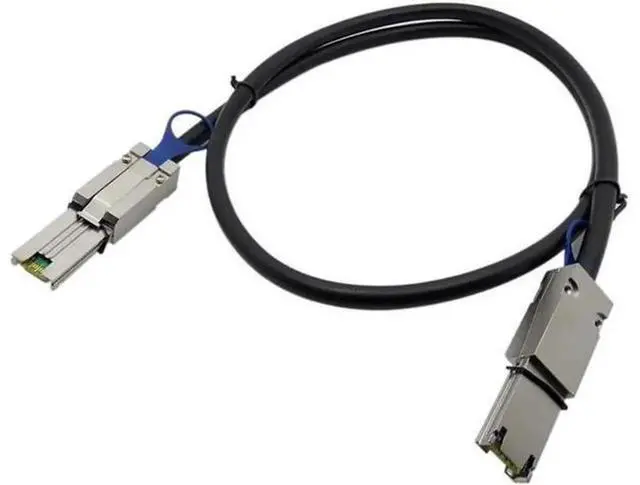Alt view image 3 of 3 - External Mini SAS SFF-8088 26Pin Male to Male Data Cable, High Speed SFF8088 to 8088 Hard Drive Connection Cord, Stable Transmission Cable for RAID Card, Server Storage, Disk Array, JBOD Enclosure, Co