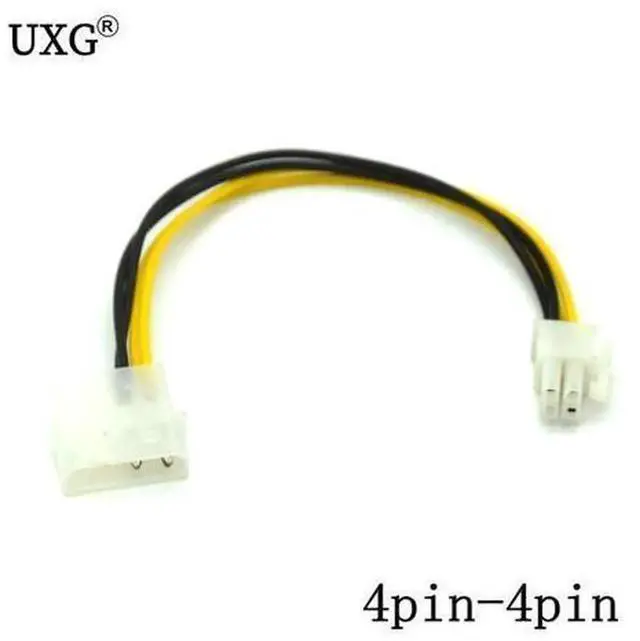 Alt view image 2 of 2 - 20cm 4Pin CPU P4 ATX 12V Male to Molex IDE Male Power Extension Cable, Desktop Internal CPU Power to IDE Hard Drive Connector Conversion Cord, Stable Power Supply Wire for Old IDE HDD, Optical Drive,