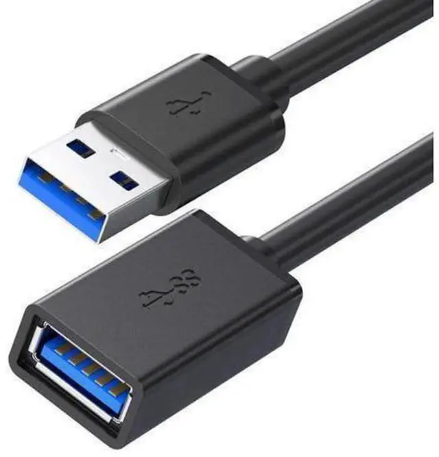 Main image of 1M USB 3.0 Male to Female Extension Cable, High Speed USB Data Transfer Cord for Desktop Laptop, Extend Connection for USB Flash Drive, Mouse, Keyboard, Game Controller, Camera, Plug-and-Play Universa