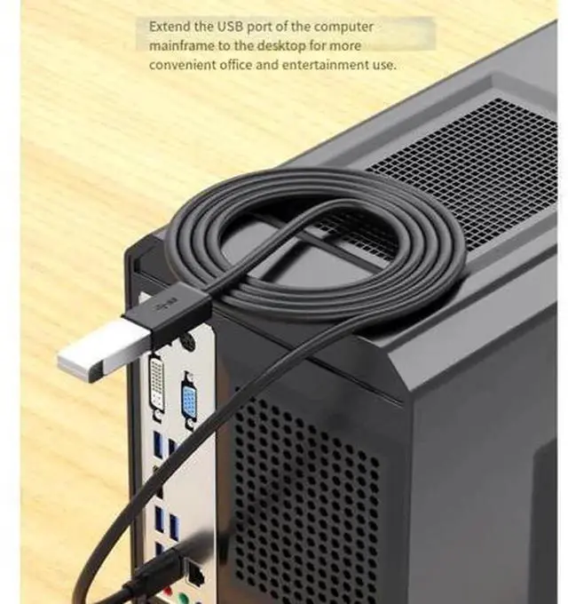 Alt view image 4 of 6 - 1M USB 3.0 Male to Female Extension Cable, High Speed USB Data Transfer Cord for Desktop Laptop, Extend Connection for USB Flash Drive, Mouse, Keyboard, Game Controller, Camera, Plug-and-Play Universa