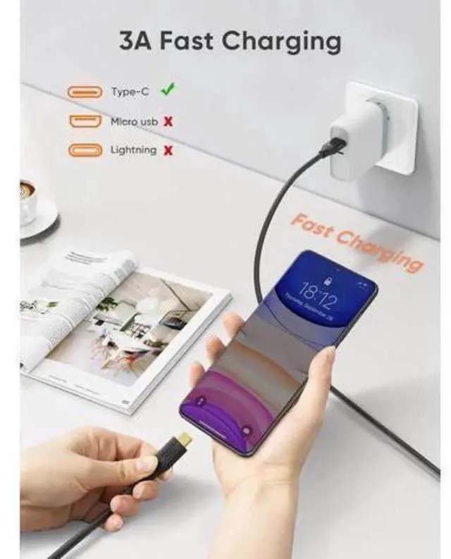 Alt view image 2 of 7 - 5FT 1.5M Gray USB 3.1 Type C to USB A Cable, 10Gbps High Speed Data Transfer & 3A Fast Charging Cord, USB-A Male to USB-C Male Charging Data Sync Cable Compatible with MacBook Pro, iPad, Galaxy S21 S2