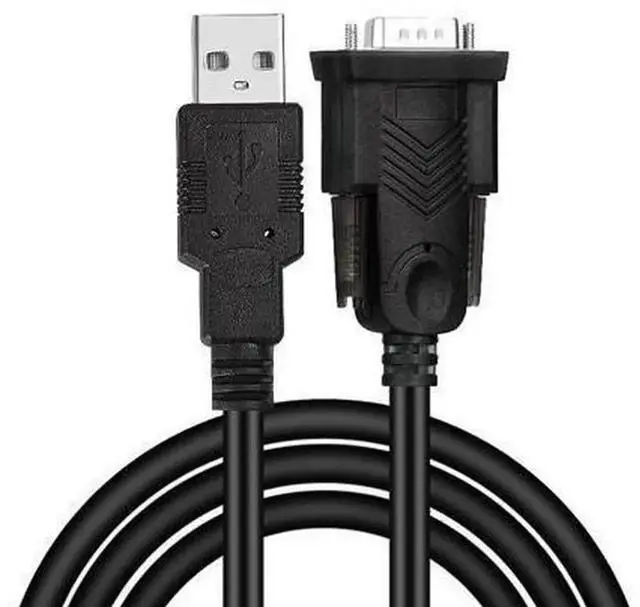 Main image of 1.5M USB to RS232 Serial Adapter Cable, USB A to DB9 9Pin COM Port Debugging Communication Cord, Universal Industrial Data Transfer Line for PLC, Engraving Machine, Scanner, POS Machine, Industrial Co
