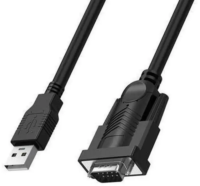 Alt view image 5 of 5 - 1.5M USB to RS232 Serial Adapter Cable, USB A to DB9 9Pin COM Port Debugging Communication Cord, Universal Industrial Data Transfer Line for PLC, Engraving Machine, Scanner, POS Machine, Industrial Co