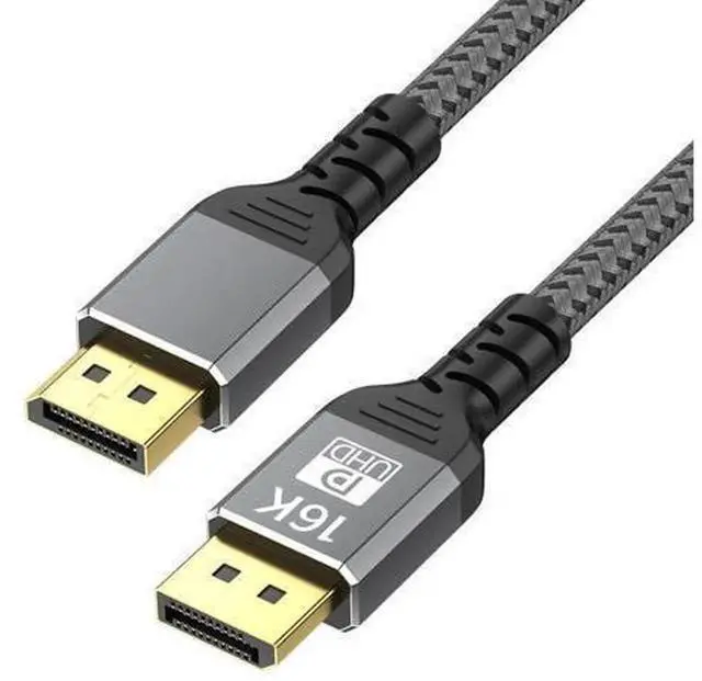 Main image of DisplayPort 2.1 DP Cable Support 16K@60Hz Ultra HD Video Transmission Cord, High Speed DP Male to Male Wire for Desktop PC Graphics Card Gaming Monitor Projector Smart TV Gaming Video Display Connecti