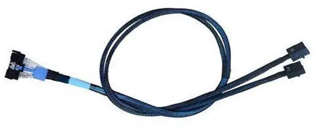 Main image of 80CM MCIO x8 to 2 MiniSAS-HD X4 Splitter Cable, SFF-TA-1016 74Pin to Dual SFF-8643 36Pin PCIe Gen4 Mini Cooledge IO Data Cord, High-Speed Internal Server Wire for Storage Backplane, HBA RAID Card, NAS