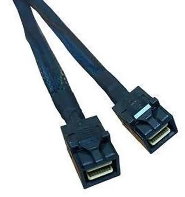Alt view image 3 of 4 - 80CM MCIO x8 to 2 MiniSAS-HD X4 Splitter Cable, SFF-TA-1016 74Pin to Dual SFF-8643 36Pin PCIe Gen4 Mini Cooledge IO Data Cord, High-Speed Internal Server Wire for Storage Backplane, HBA RAID Card, NAS
