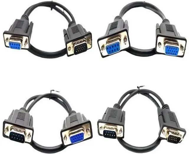 Alt view image 2 of 2 - 2M DB9 Female to DB15 Female Adapter Cable, 9 Pin RS232 Serial Port to 3-Row 15Pin VGA Pinhole Data Transfer Cord, DB9 F to DB15 F Conversion Wire for Industrial Control Equipment, Testing Instrument,