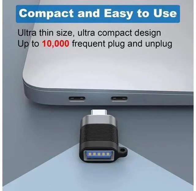Alt view image 3 of 6 - 6 Pack Multi-Type USB Converter Adapters, Micro USB Male to USB-C Female, USB 3.0 A Male to Type-C Female, USB-C Male to USB 3.0 A Female Plug Connectors, Universal USB Interface Conversion Kit for Ph