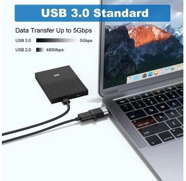 Alt view image 4 of 6 - 6 Pack Multi-Type USB Converter Adapters, Micro USB Male to USB-C Female, USB 3.0 A Male to Type-C Female, USB-C Male to USB 3.0 A Female Plug Connectors, Universal USB Interface Conversion Kit for Ph