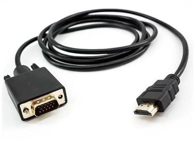 Main image of 1080P HDMI-compatible to VGA Digital to Analog Converter Cable, High Definition Video Signal Adapter Cord for Laptops, TV Boxes, Game Consoles, Connect to Projectors, Monitors, HDTV Screens, Plug