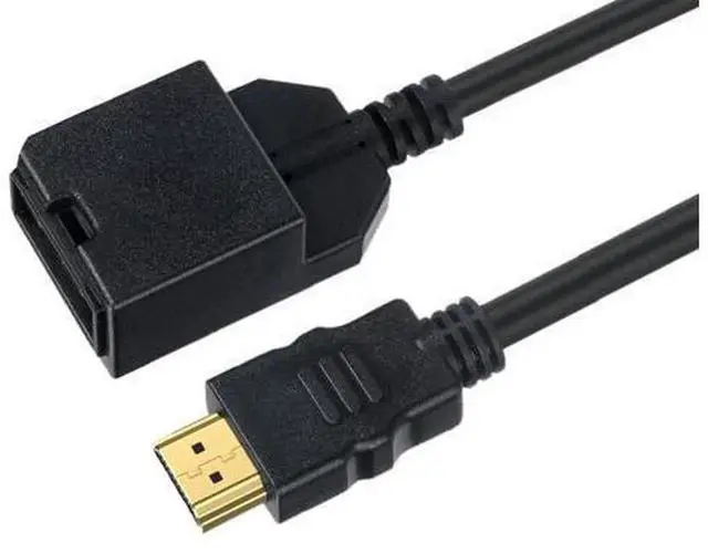 Alt view image 5 of 5 - 4K HDMI 1.4 Type-E Female to HDMI Male/Female Audio Video Adapter Cable, Automobile Grade HDMI Type-E Conversion Cord, Stable Signal Transmission Wire for Car Infotainment, Android Car Stereo, Vehicle