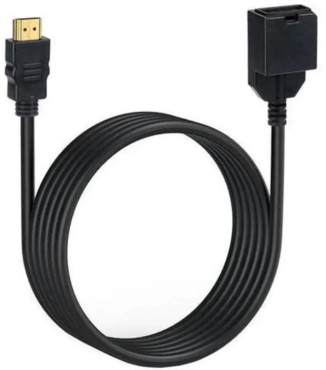 Alt view image 3 of 5 - 4K HDMI 1.4 Type-E Female to HDMI Male/Female Audio Video Adapter Cable, Automobile Grade HDMI Type-E Conversion Cord, Stable Signal Transmission Wire for Car Infotainment, Android Car Stereo, Vehicle