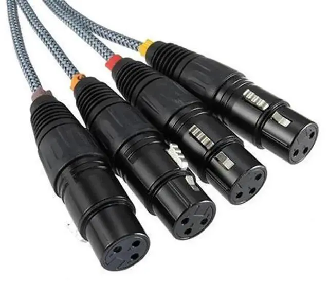 Alt view image 3 of 4 - 4 Channel RJ45 to XLR Female DMX Snake Cable, Shielded Ethernet Audio Splitter Cord, Balanced Low Noise Signal Extension Cable for Studio Recording, Live Concert Stage, DJ Party Lighting DMX512 System
