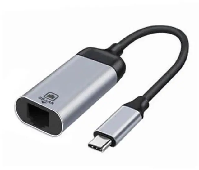 Main image of USB-C to Gigabit Ethernet Adapter, USB3.1 Type-C to 1000Mbps RJ45 LAN Network Converter Cable, High Speed Wired Network Dongle, Plug & Play Internet Connection Accessory for Laptops, Tablets, Mini PCs