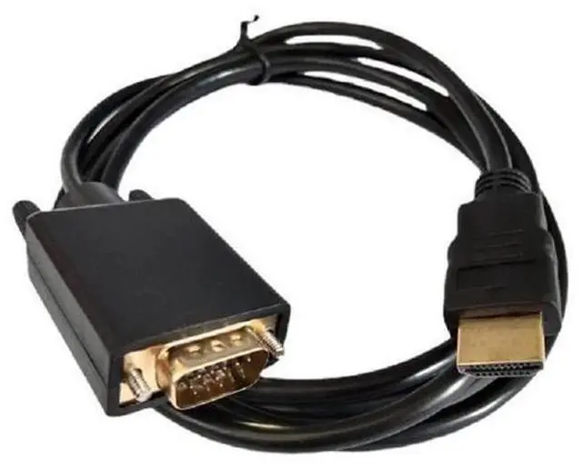 Alt view image 2 of 4 - 1.8M HDMI to VGA Cable with Built-in Chip, 1080P HD Video Converter Cord for PC Laptop Monitor Projector