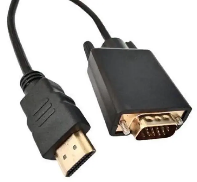 Alt view image 4 of 4 - 1.8M HDMI to VGA Cable with Built-in Chip, 1080P HD Video Converter Cord for PC Laptop Monitor Projector