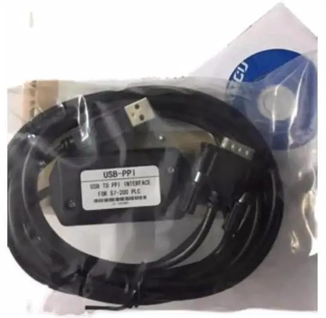 Alt view image 2 of 2 - USB-PPI Programming Cable Black, PLC Download Line Compatible with Siemens S7-200CN, Replace 6ES7901-3DB30-0XA0