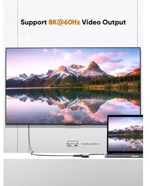 Alt view image 6 of 7 - 1FT USB4 Thunderbolt 4 Cable, 40Gbps Data Transfer 240W Fast Charging 8K@60Hz Video Cord Compatible with Thunderbolt 3/4 USB-C Devices