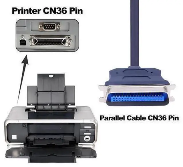 Alt view image 2 of 7 - 1.2M USB 2.0 to CN36 Centronics 36Pin IEEE 1284 Parallel Printer Converter Cable, Compatible with HP, Epson, Canon, Lexmark, Xprinter Dot Matrix, Thermal Receipt, Tax Invoice & Industrial Parallel Pri
