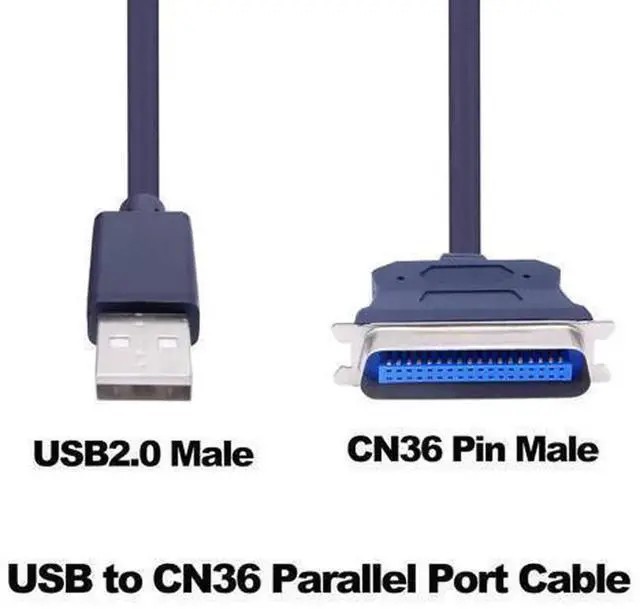 Alt view image 7 of 7 - 1.2M USB 2.0 to CN36 Centronics 36Pin IEEE 1284 Parallel Printer Converter Cable, Compatible with HP, Epson, Canon, Lexmark, Xprinter Dot Matrix, Thermal Receipt, Tax Invoice & Industrial Parallel Pri