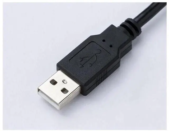 Alt view image 2 of 5 - USB-HW PLC Programming Data Cable, USB to 4Pin Round RS232 Communication Download Cord Exclusively Compatible with HaiWell E S H C T Series PLC Controllers, for Program Upload Download Online Monitori
