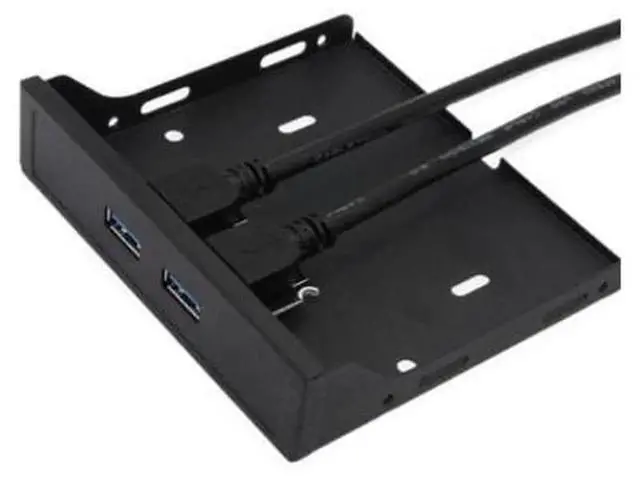 Alt view image 4 of 5 - USB 3.0 Front Panel Adapter Floppy Drive Bay USB3 Expansion Card, Internal 19-Pin / 20-Pin Motherboard Header to USB 3.0 Front Port Converter Cable, Desktop Chassis Floppy Bay Mount USB 3.0 Extender