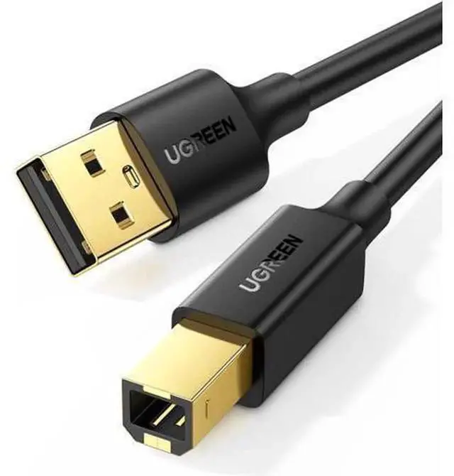 Main image of 10FT USB 2.0 Printer Cable A-Male to B-Male High Speed USB A to B Cord, 10 Feet Long Data Transfer Wire Compatible with HP Canon Brother Epson Lexmark Xerox Samsung Dell Printer Scanner Digital Piano